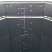 Hink med flat sida - svart