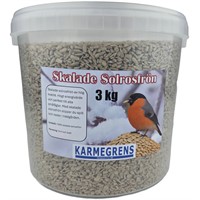 Skalade Solrosfrön i hink 3 kg