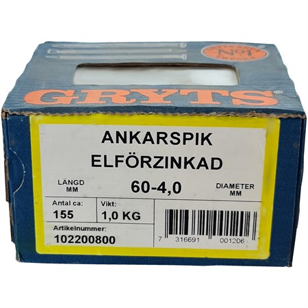 Ankarspik 60x4 mm