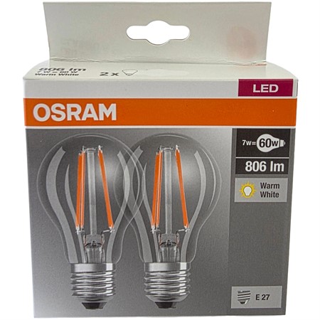 LED-lampa 7 W (2-pack)